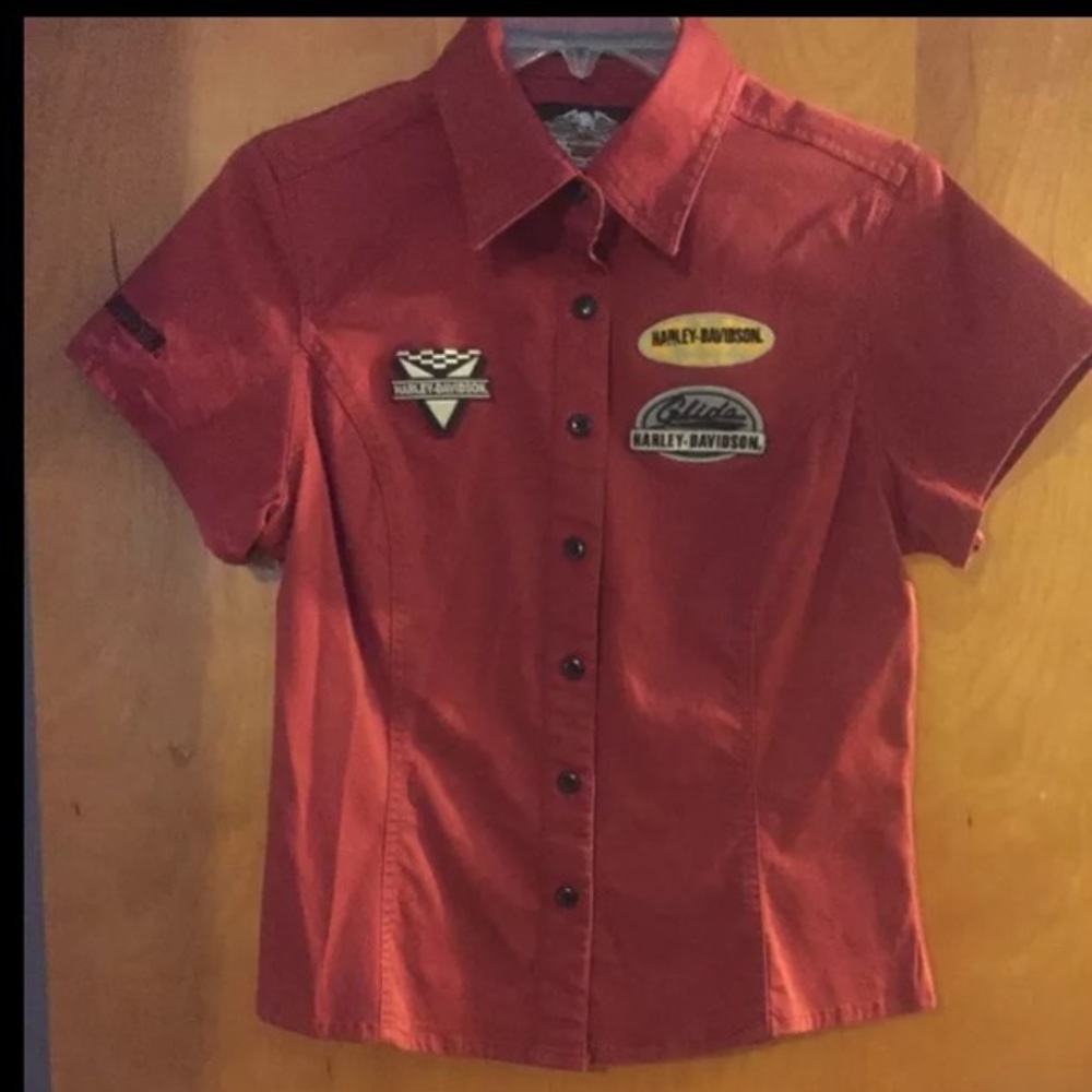 Women harley davidson blouse shirt top